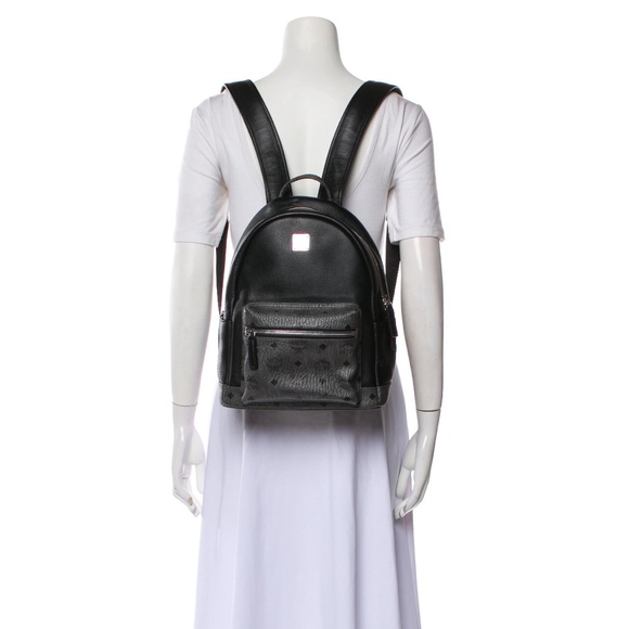 MCM Stark Visetos Top Handle Backpack Bookbag - Picture 4 of 15
